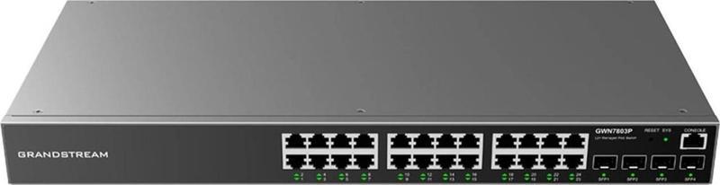 GWN7803P 24-Port Yönetilebilir Poe Switch