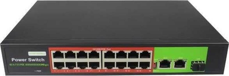 POE-G1621SFP-300W 16 Port Gigabit 2xgb Rj45 1xsfp Yönetilemez Poe Switch