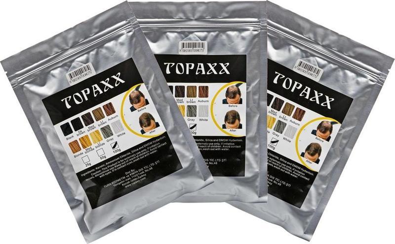 3 Adet 100gr Siyah/Black Saç Fiber Topik Tozu