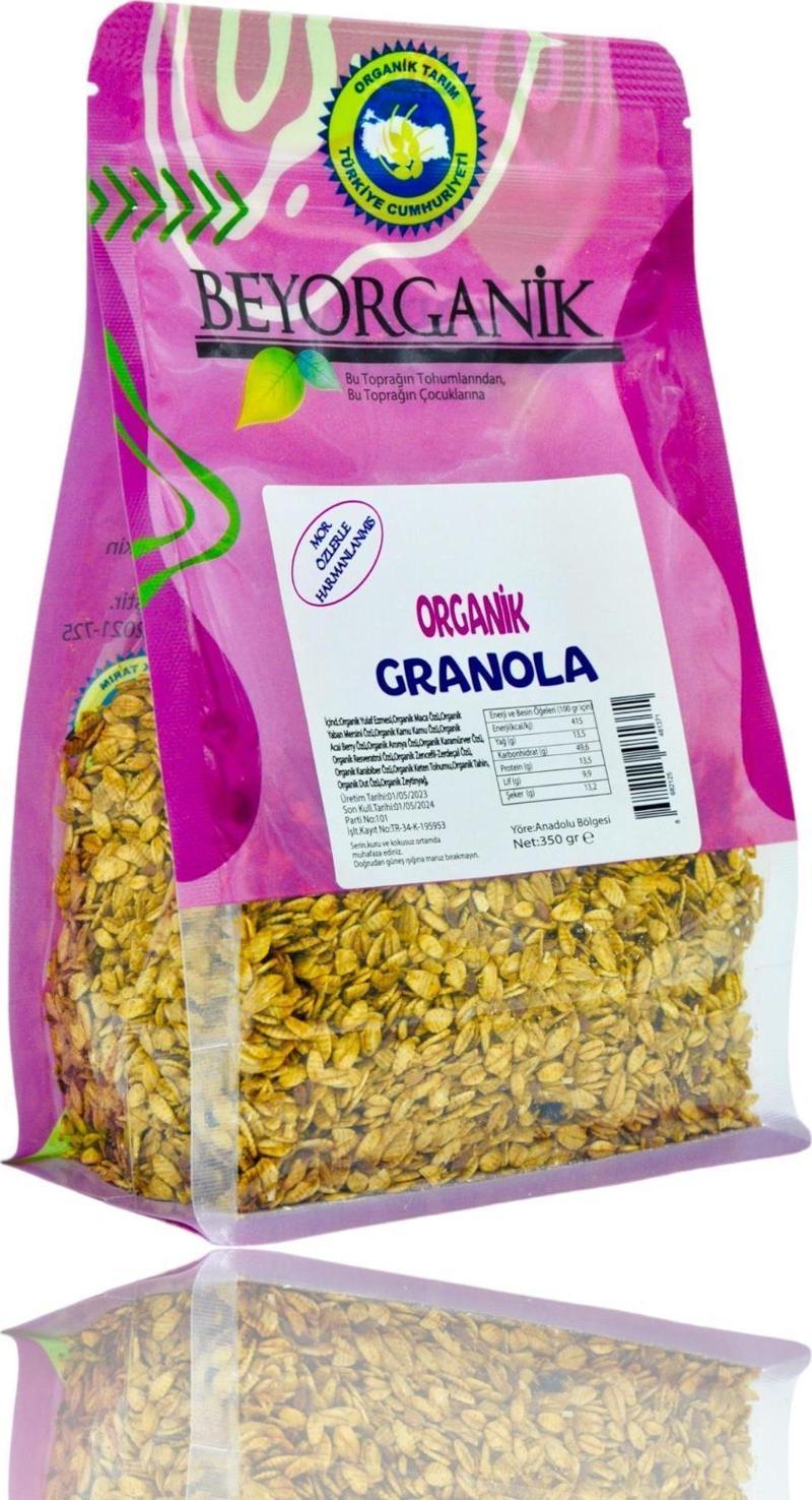 Organik Granola 350gr (MOR ÖZLERLE HARMANLANMIŞ)