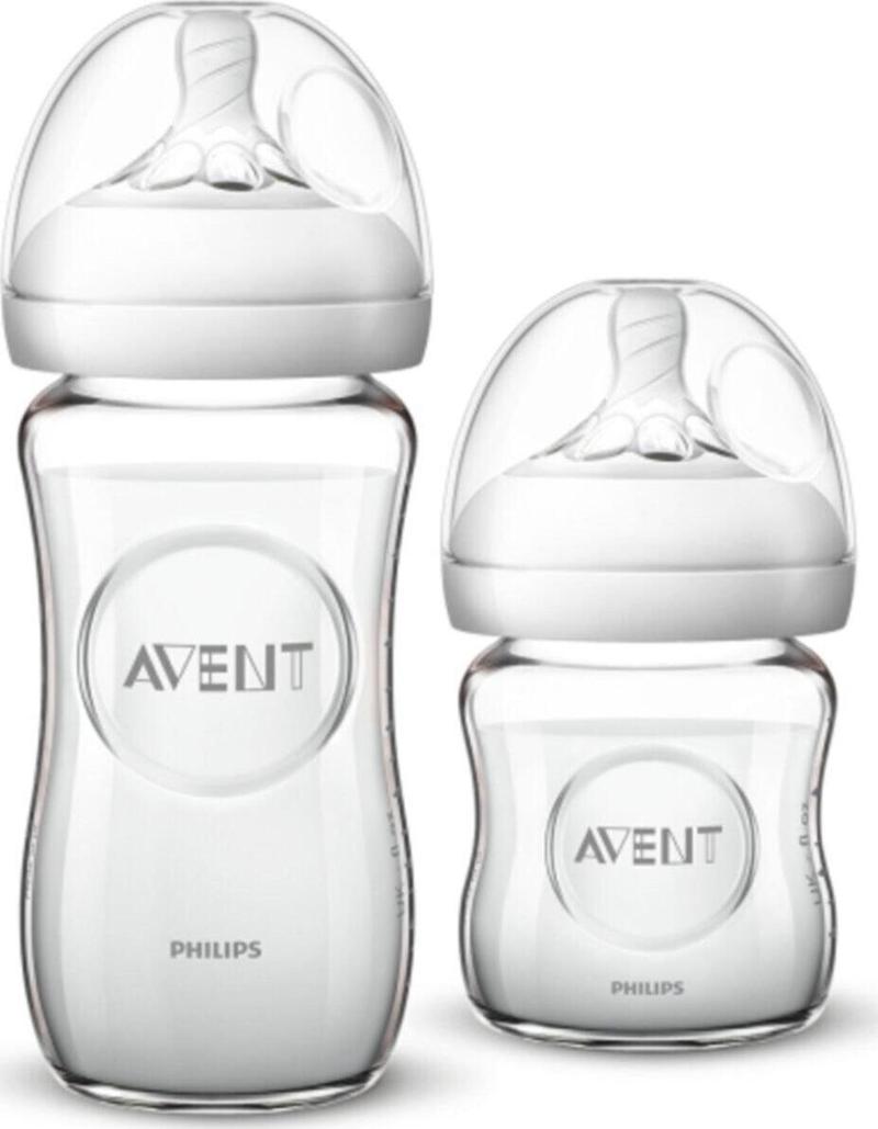 Cam Biberon Seti 120 Ml 0-6 Ay 240 Ml 6-12 Ay