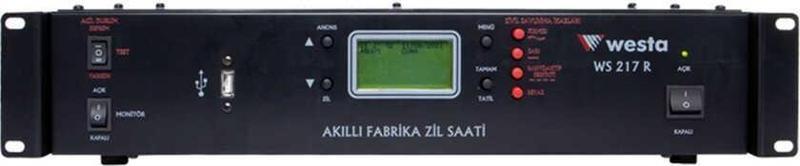 WS-217 R Akıllı Fabrika Zil Saati Rack Tipi