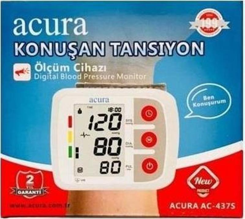 AC-437S Konusan Bilekten Tansiyon Ölçer