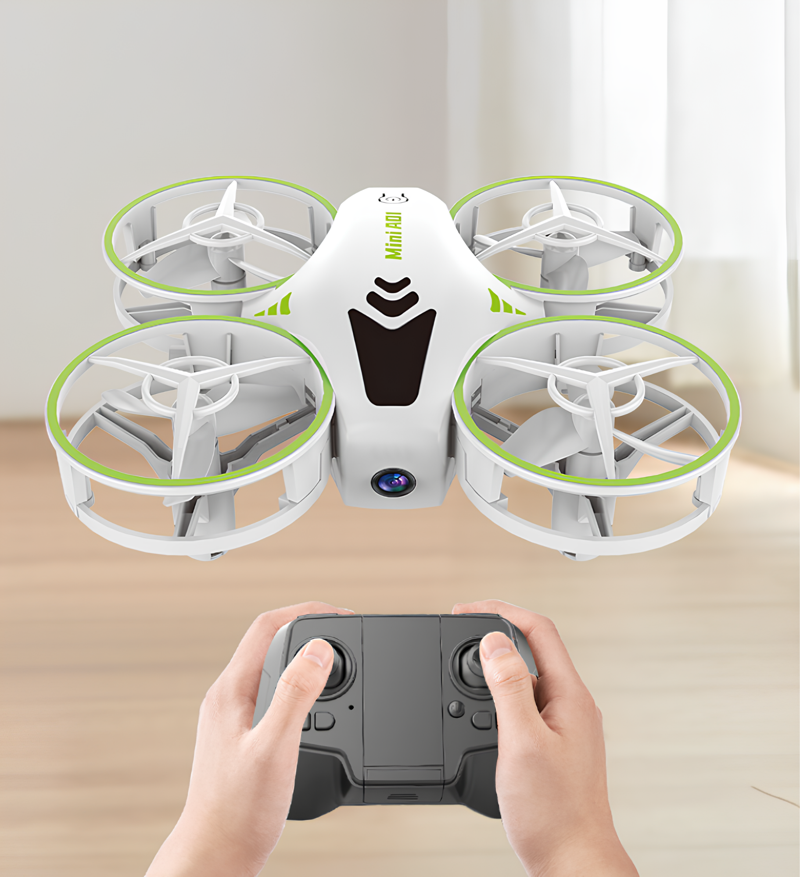 2.4GHz Uzaktan Kumandalı Pervane Korumalı A1 Mini Quadcopter Havada Stabil Durma Özellikli Oyuncak Rc Drone