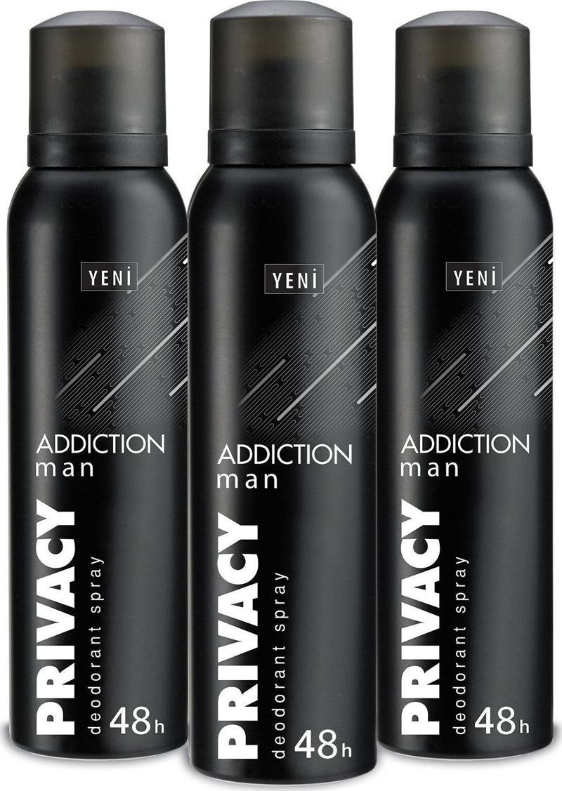 Man Addiction Erkek Deodorant 3x150ml