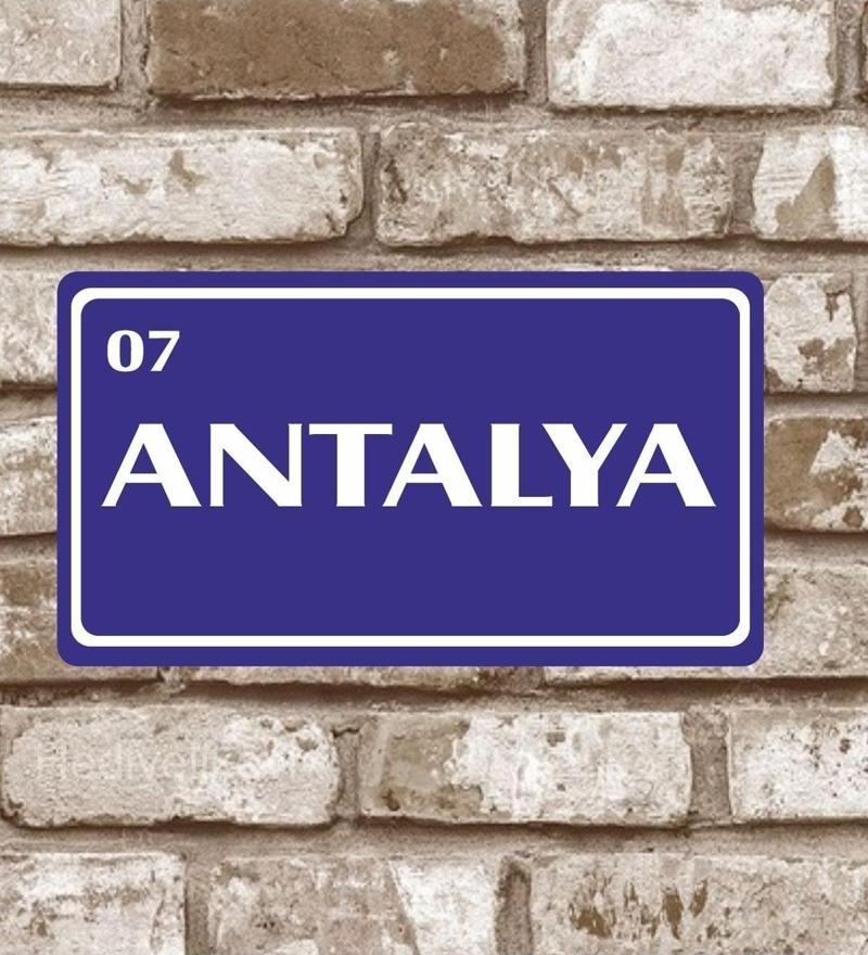 Metal Plaka Antalya 07 Retro Poster (29x15)