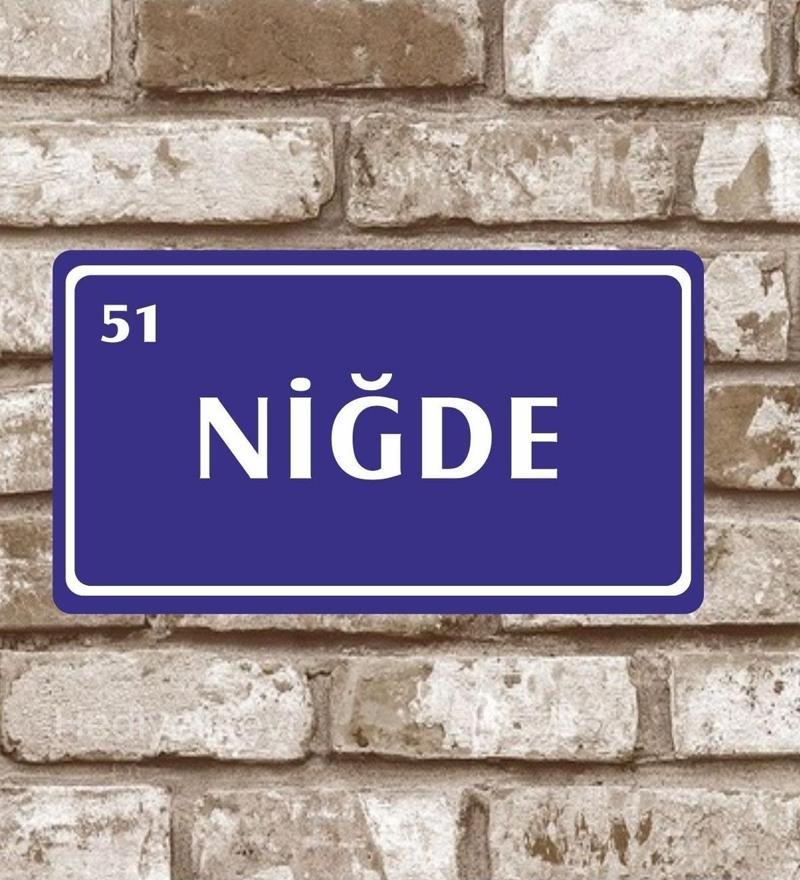 Metal Plaka Niğde 51 Retro Poster (29x15)