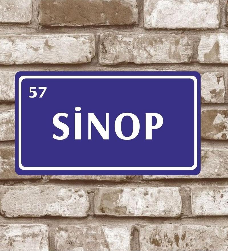 Metal Plaka Sinop 57 Retro Poster (29x15)