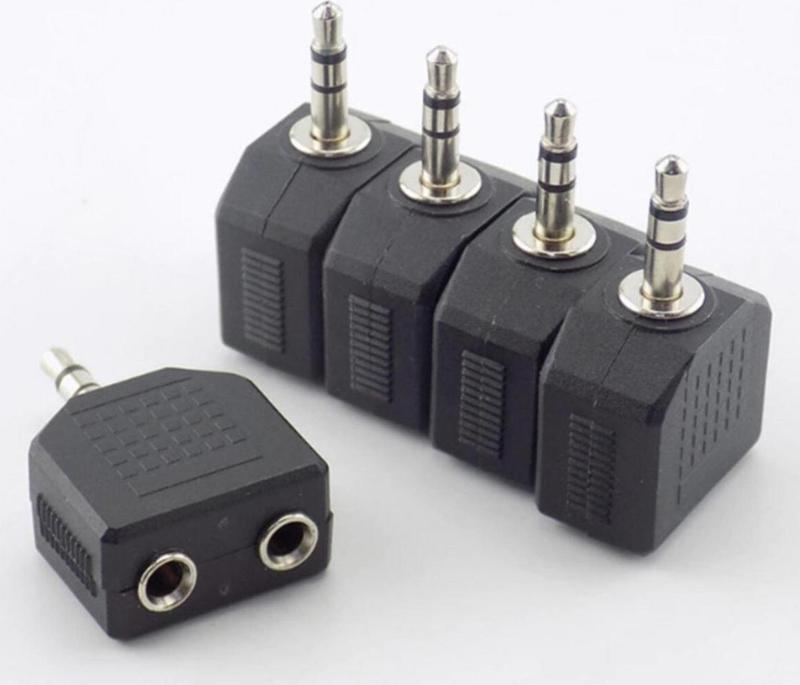 5 Adet 2li Stereo Çoklayıcı Aux Çoklayıcı Erkek Stereo 2 Dişi Stereo Çevirici Jack Çoğaltıcı