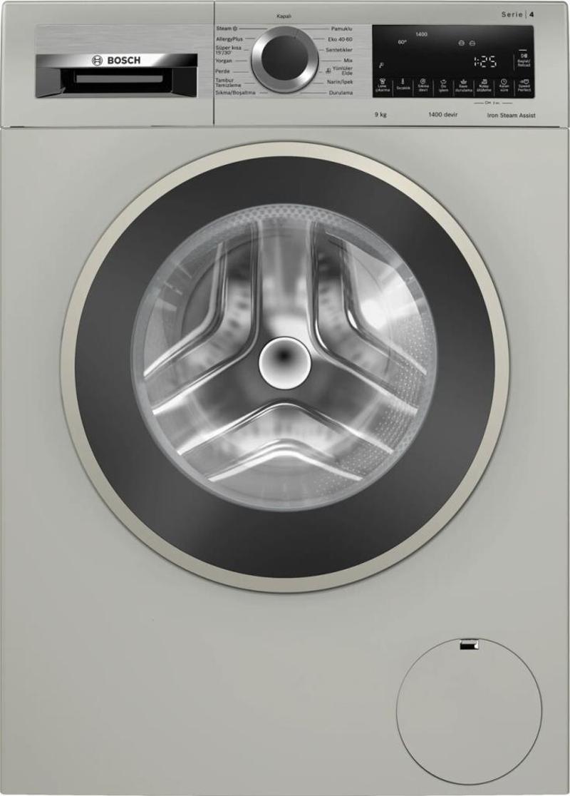 WGA244ZXTR 9 KG 1400 DEVİR ÇAMAŞIR MAKİNESİ GÜMÜŞ