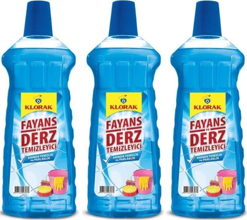 Fayans Ve Derz Temizleyici (mavi Su) 970 ml* 3 adet