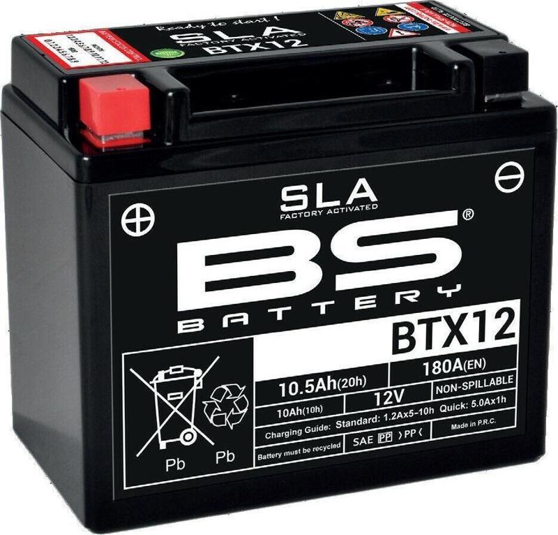 Bs Btx12 Sla 2007-2023 Kawasaki KLE 650 Versys Uyumlu Akü Jel Akü