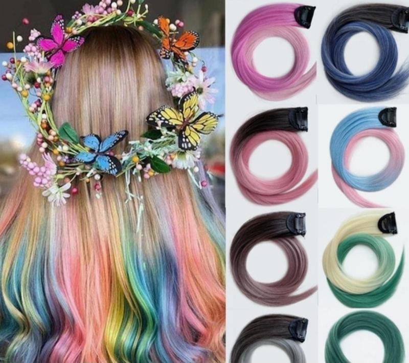 Saç Simi Hair Tinsel Çıtçıt Postniş Sarı&pudra Saç Aksesuarı