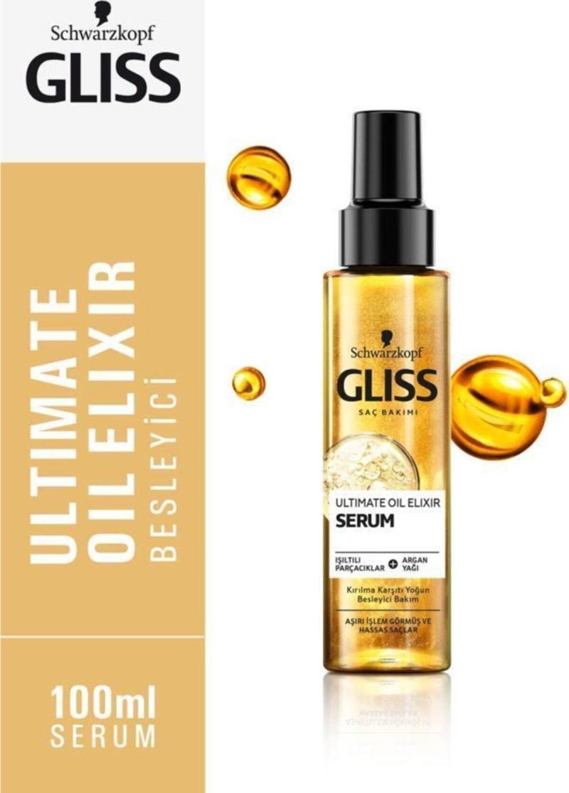 Ultimate Oil Elixir Besleyici Saç Bakım Serumu - Aminoasit Ve Argan Yağı Ile 100 ml