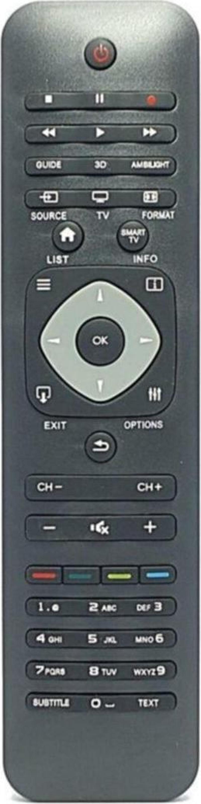 Phılıps Philips Smart Uyumlu Led Tv 42pdl6907k/12 (klavyesiz) Tv Televizyon Kumandası 1128