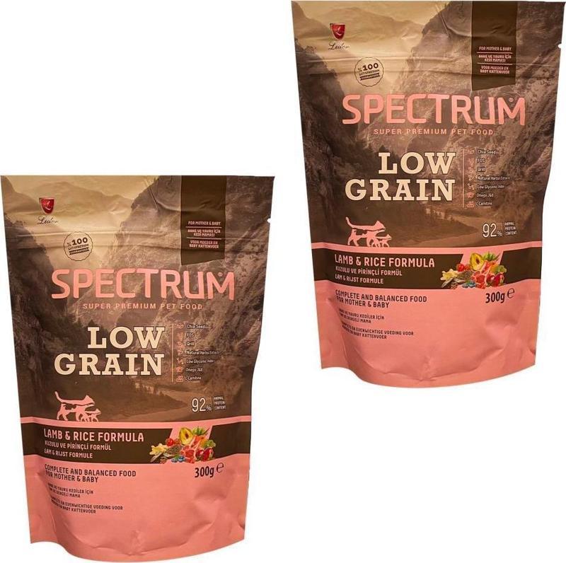 Low Grain Mother & Baby Kuzu Etli ve Pirinçli Kedi Maması 300 Gr + 300 Gr (2li Kutu)