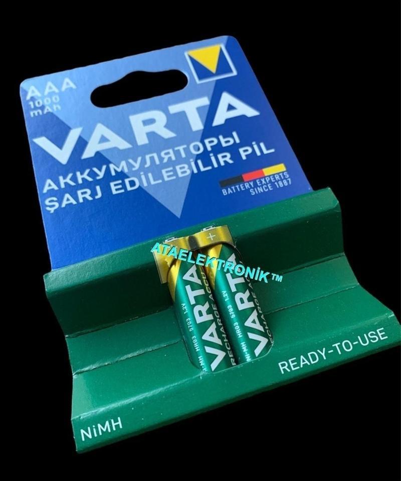Ata Elektronik 1000mah Şarj Edilebilir Yeni Nesil Seri Şarjlı Pil Aaa Ince Pil