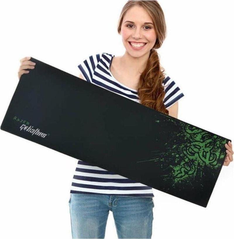 Razer Oyuncu Mouse Klavye Için Pad Kaymaz Kaydırmaz Mousepad 70x30 Cm