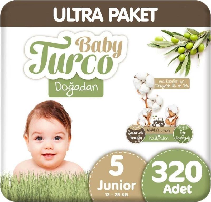 Doğadan Bebek Bezi 5 Numara Junior Ultra 320 Adet