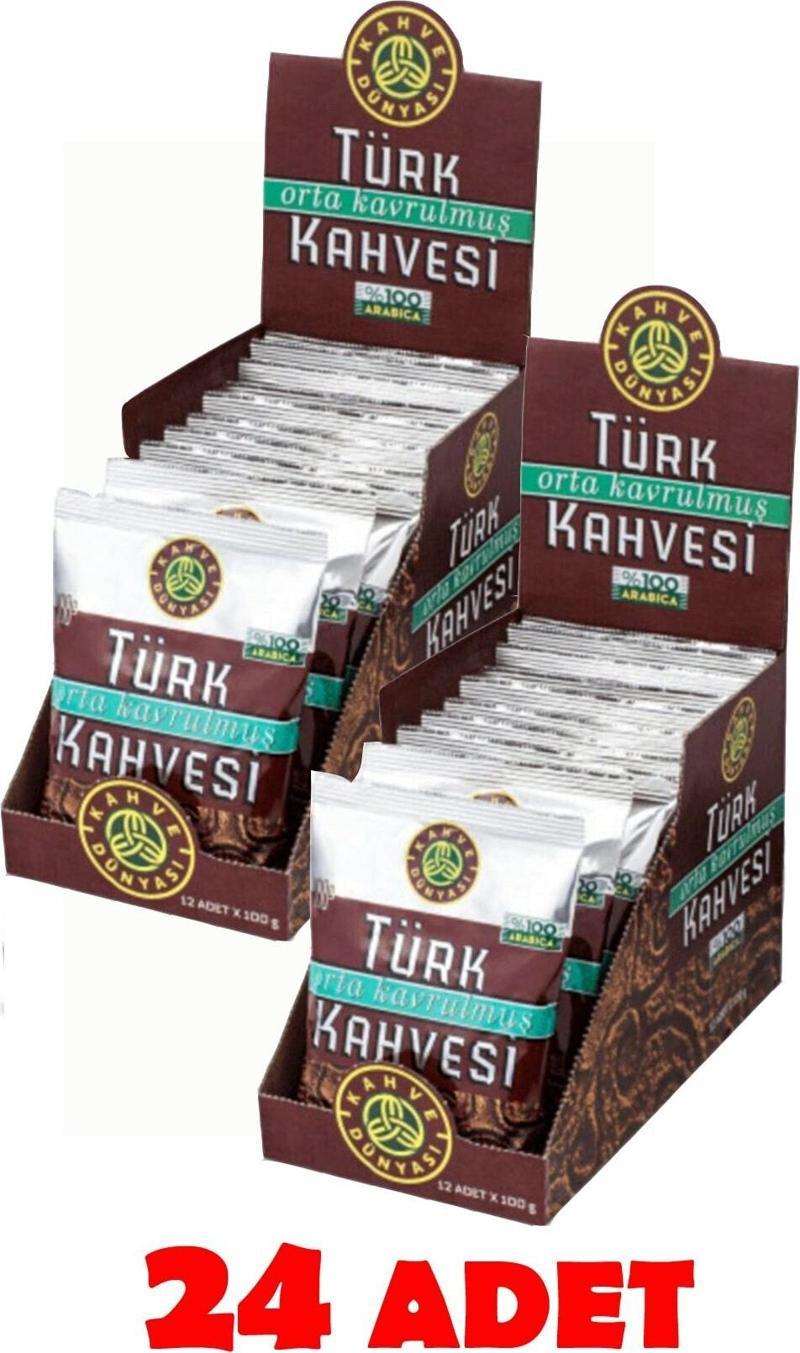 Orta Kavrulmuş Türk Kahvesi 24 x 100 G