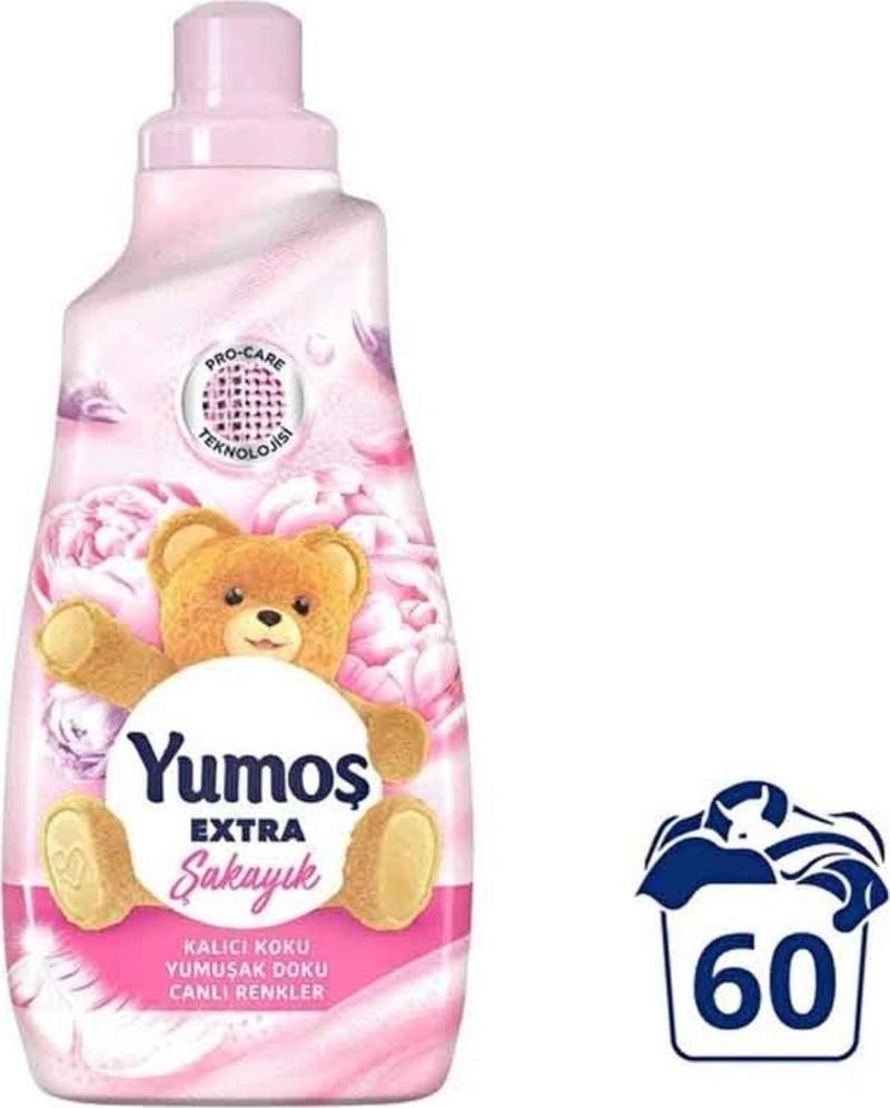 Yumos Extra Konsantre Çamaşır Yumuşatıcısı Şakayık 1440 ML