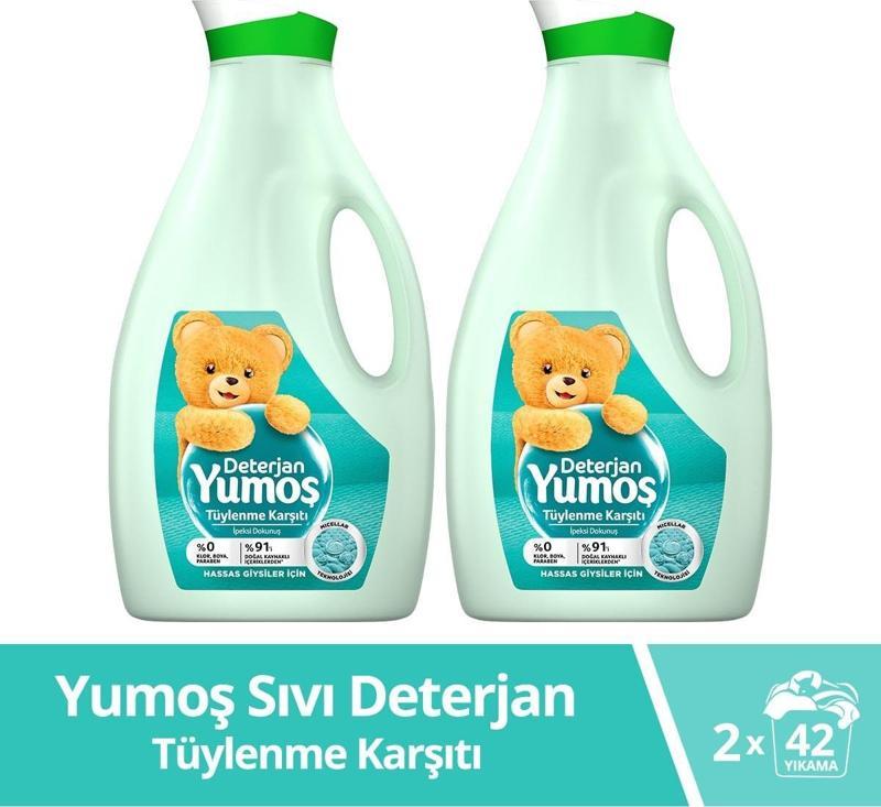 Hassas Giysiler Tüylenme Karşıtı Sıvı Çamaşır Deterjanı 2 x 2520 ML