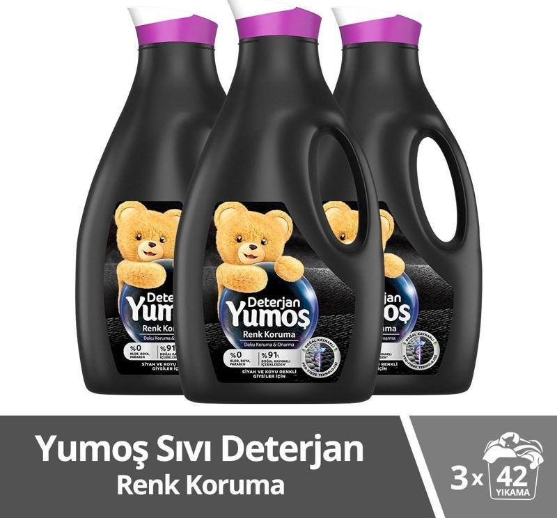 Sıvı Çamaşır Deterjanı Siyah ve Koyu Renkli Giysiler İçin 3 x 2520 ML