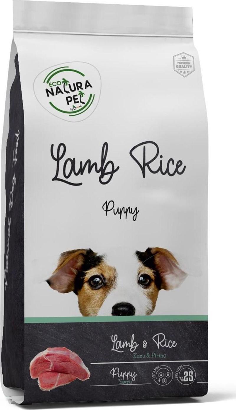 Eco Natura Pet Kuzu Etli _ Pirinçli Yavru Köpek Maması 15 Kg