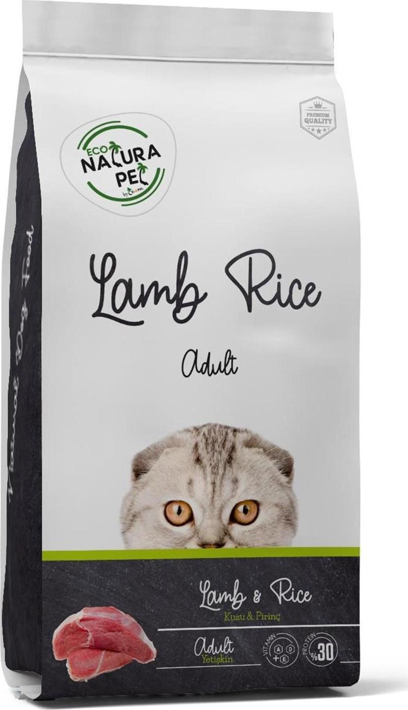 Eco Natura Pet Kuzu Etli _ Pirinçli Yetişkin Kedi Maması 1,5 Kg