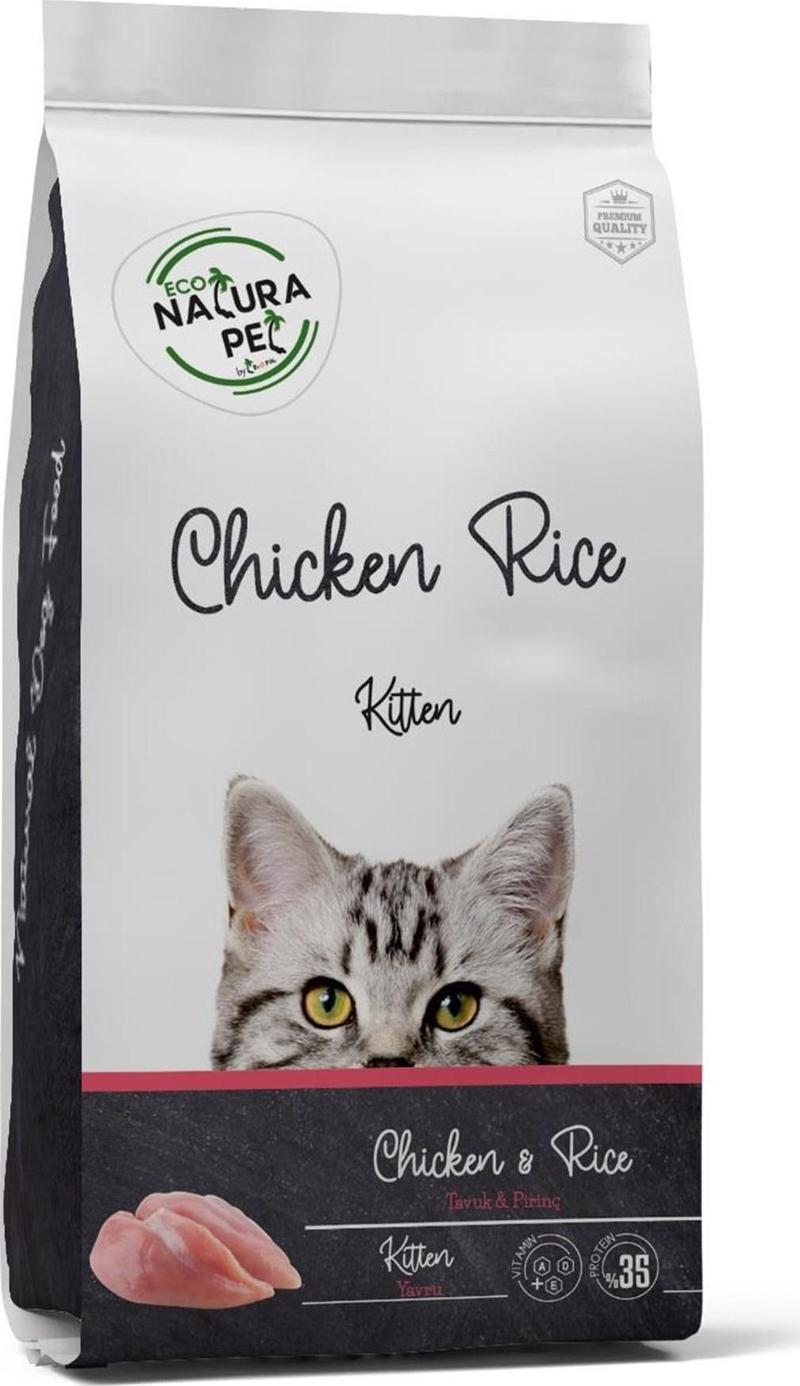 Eco Natura Pet Tavuk _ Pirinçli Yavru Kedi Maması 1,5 Kg