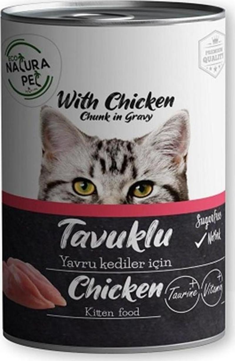 Eco Natura Pet Tavuklu Yavru Kedi Konservesi Gravy 400 Gr