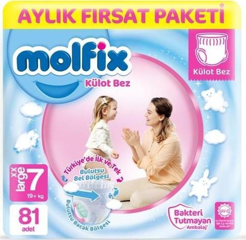 Külot Bez 7 Beden Xx Large Aylık Fırsat Paketi 81 Adet