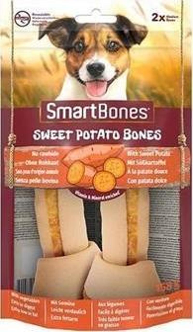 SmartBones Tavuk ve Tatlı Patatesli Medium Düğüm Kemik Köpek Ödülü 2 li 158 Gr