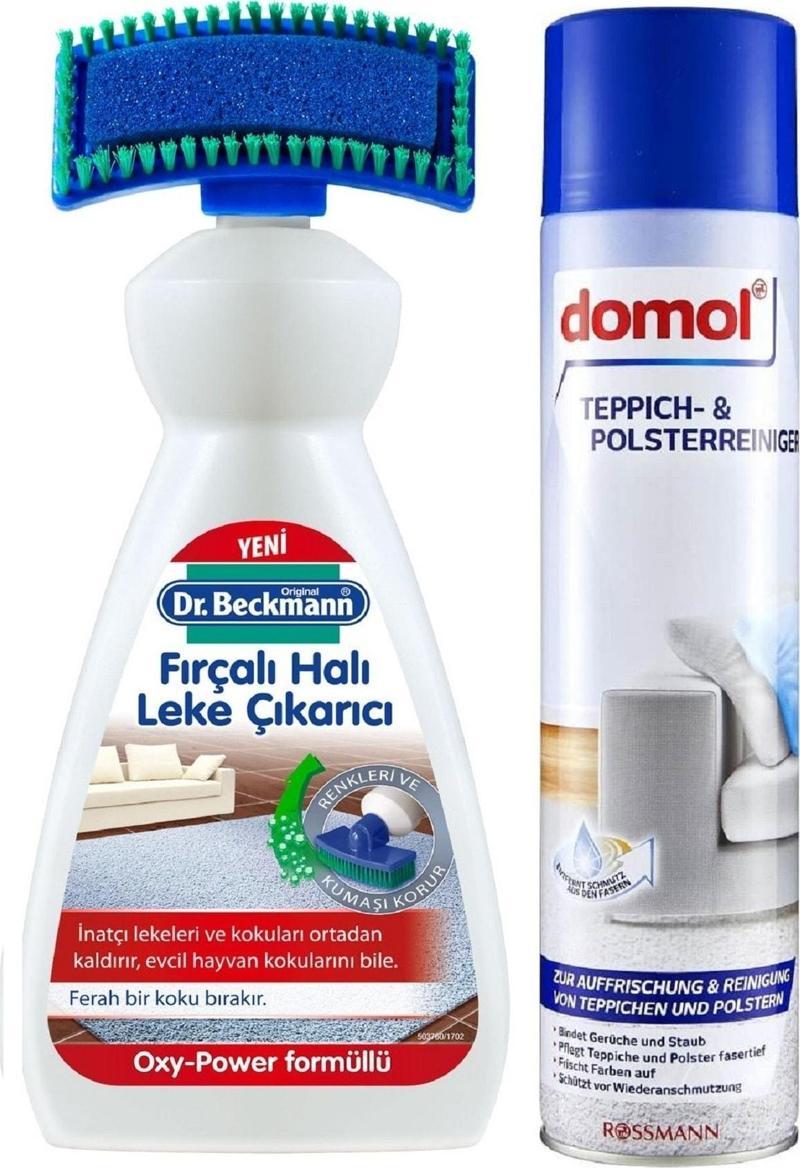Domol Koltuk Leke Temizleyici Sprey Ve Beckmann Fırçalı Halı Leke Çıkarıcı
