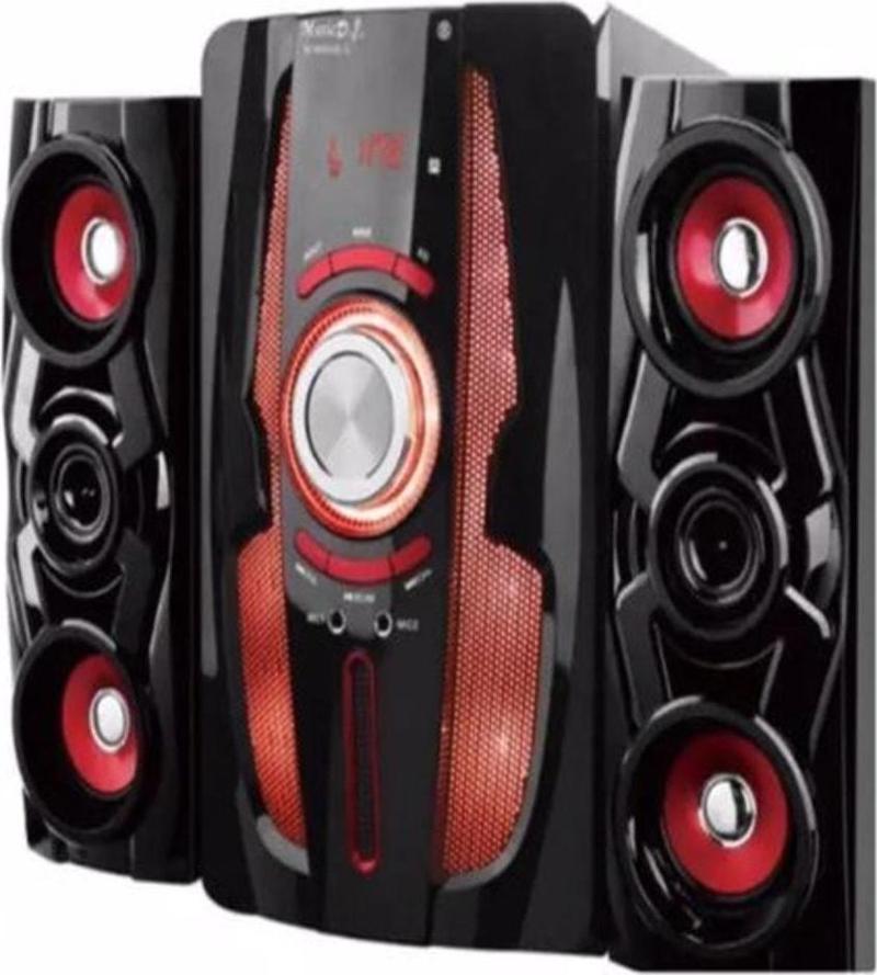 6,5" + 3"x2 Süper Bass Usb Sd Kart Bluetooth Hoparlör Kumandalı 60 Watt 2+1 Ses Sistemi