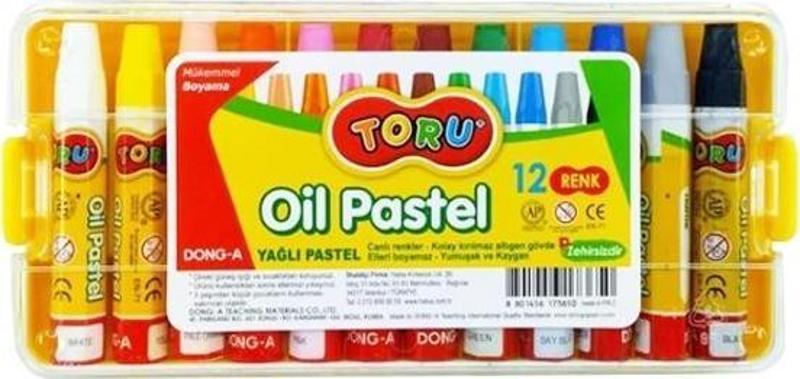 Toru 12 Renk Yağlı Pastel Boya