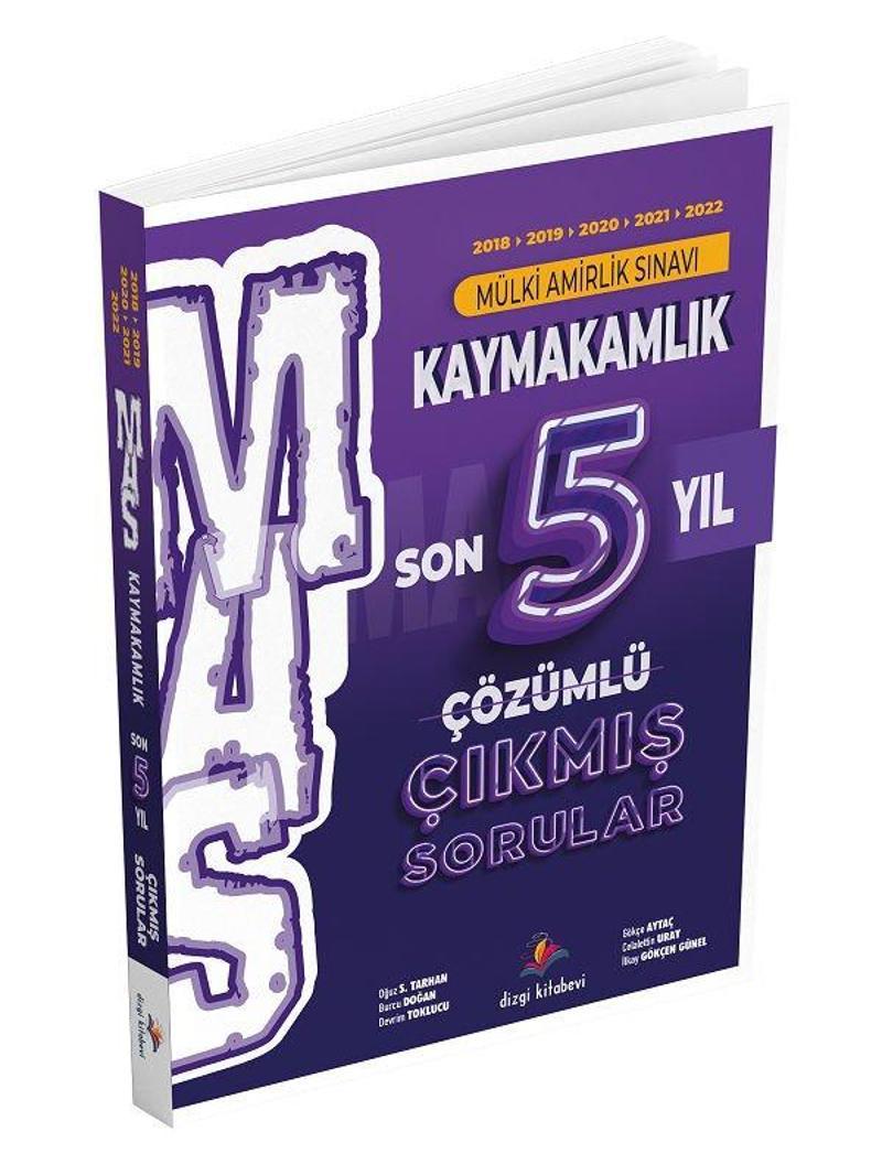 Dizgi Kitap Kaymakamlık MAS Son 5 Yıl Çıkmış Sorular