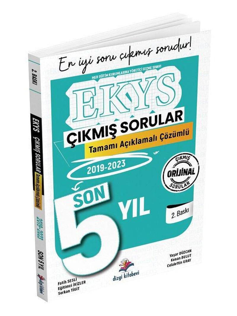 Dizgi Kitap MEB EKYS Müdür ve Yardımcılığı Son 5 Yıl Çıkmış Sorular Çözümlü