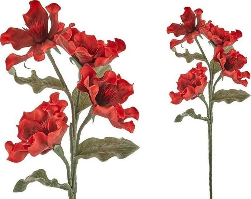 Kokoş Çiçeği Kırmızı 100 Cm