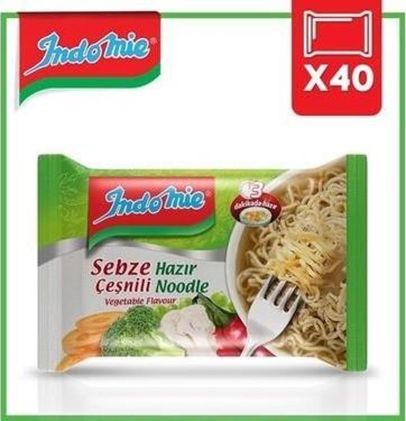 Sebze Çeşnili Hazır Noodle 40'lı Koli