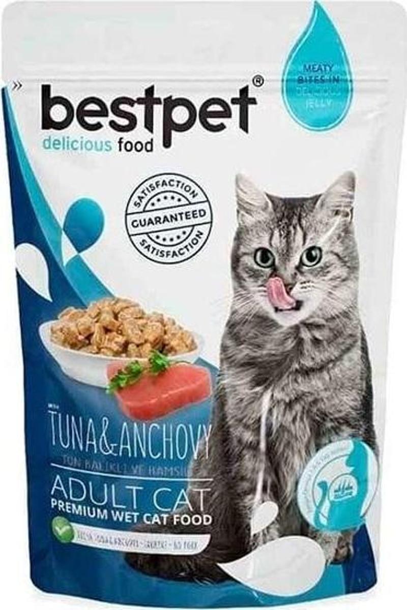 Ton Balıklı ve Hamsili Yetişkin Konserve Kedi Maması 85 Gr