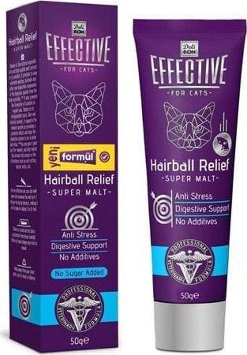 Effective Hairball Tüy Yumağı Önleyici Kedi Malt Macunu 50 Gr