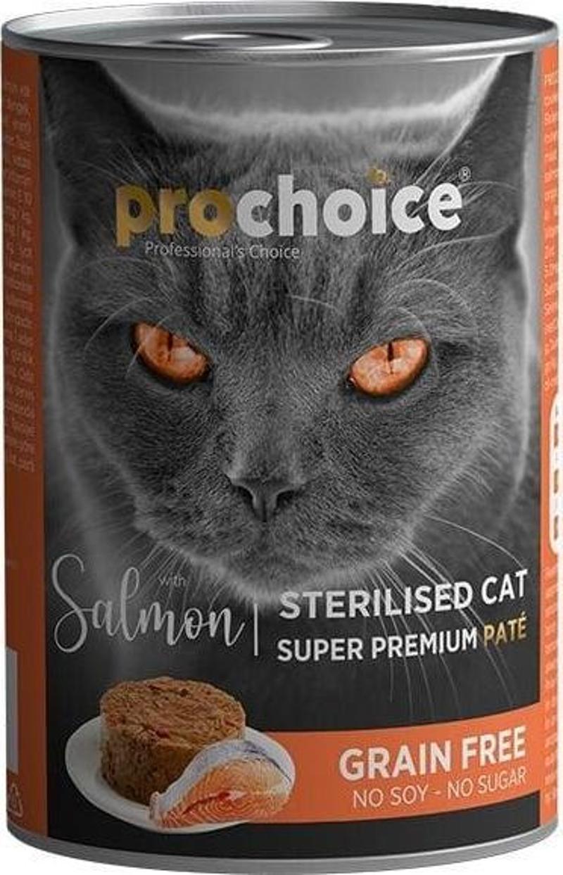 Pro Choice Sterilised Somonlu Kısırlaştırılmış Konserve Kedi Maması 400 Gr