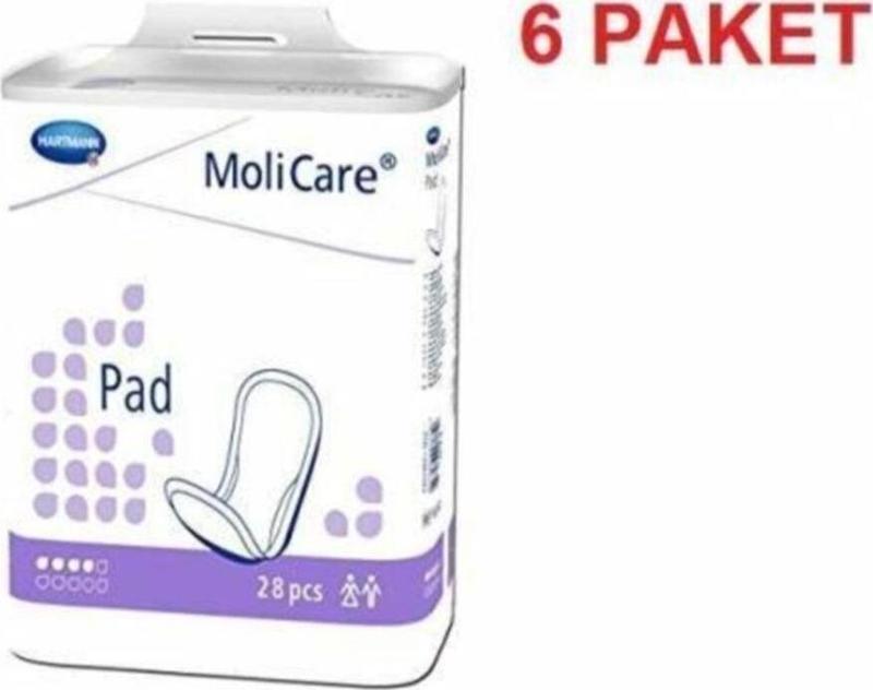 Molicare Pad 4 Damla - Mesane Pedi - 28 Lik Paket - 6 Paket (168 Adet)