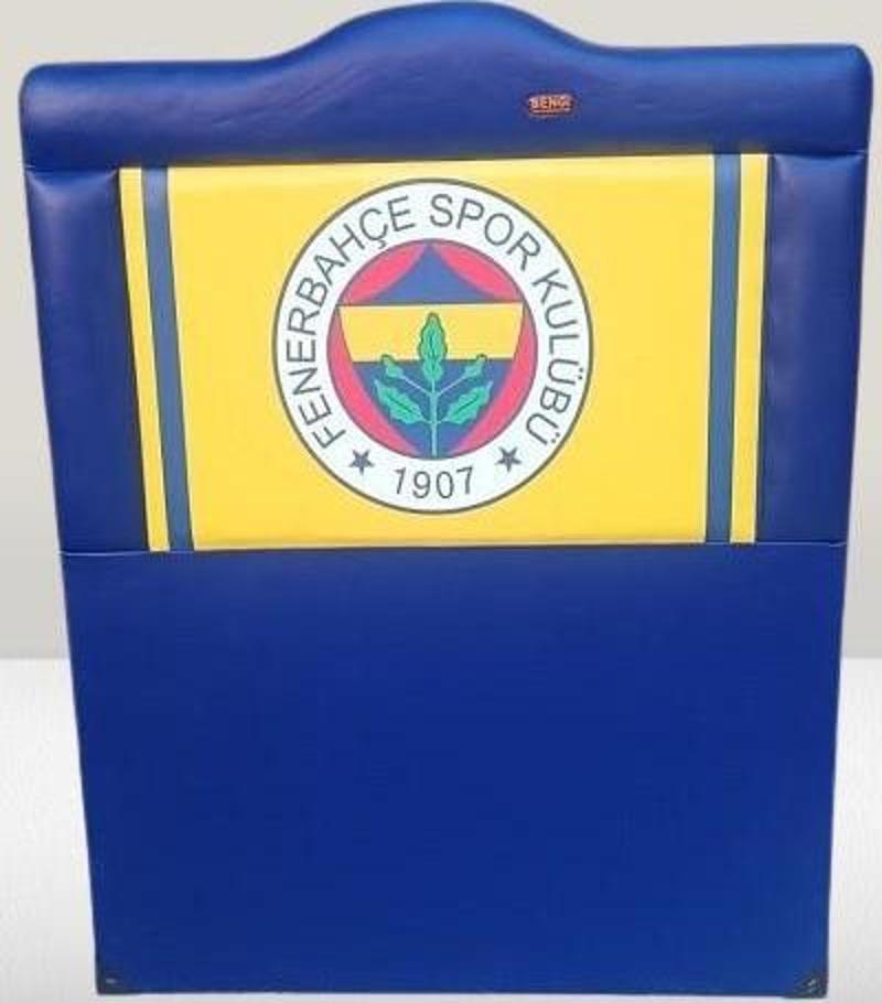 Başlık DK Tek Kişilik 90'lık Taraftar FENERBAHÇE Suni Deri Mavi Kumaş El Yapım