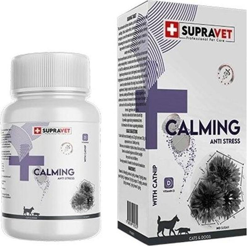 Calming Vitamin D + Catnip Kedi ve Köpek Sakinleştirici Tablet 75 Adet