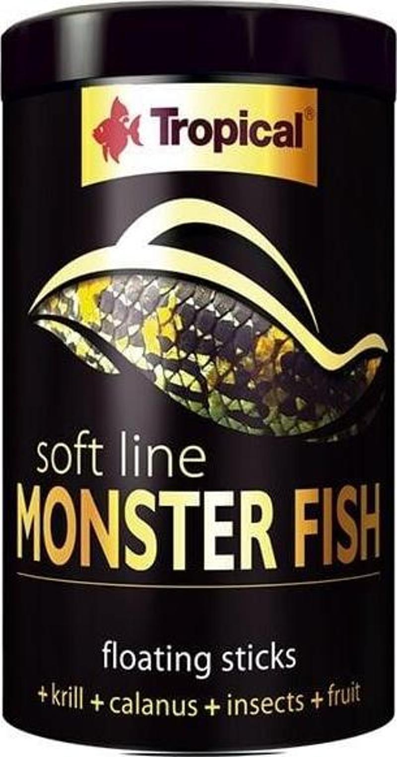 Softline Monster Fish Stick Büyük Etobur Balıklar için Çubuk Balık Yemi 1000 Ml 320 Gr