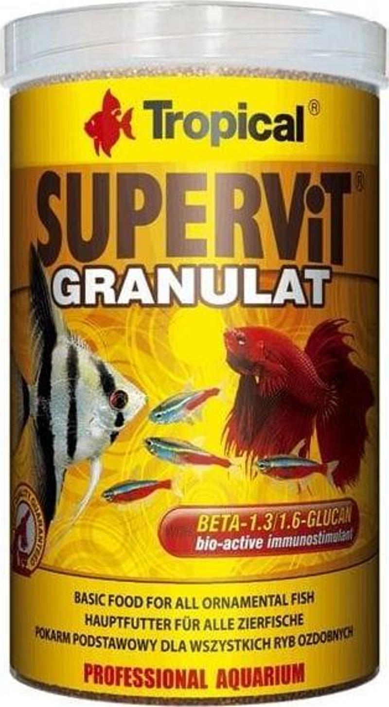 Süpervit Granulat Granül Balık Yemi 1000 Ml