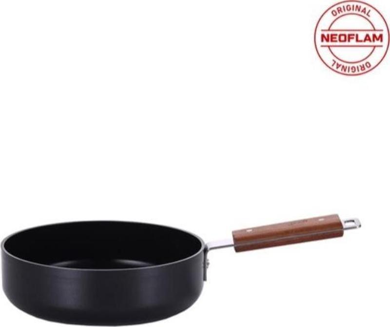 0128 D-NEOBN120W BIEN ALUMINYUM DOKUM WOK TAVA SIYAH 20CM