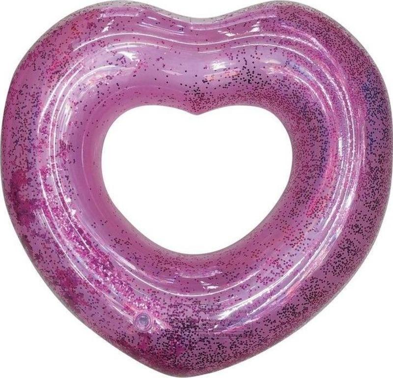 Simit Kalp Desenli 65 Cm - Pembe